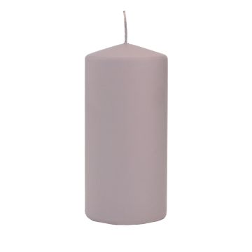 Vela de columna LYCANTHIA, Frosted Pastel, malva, 15 cm, Ø 7 cm, 63 h Vela de columna LYCANTHIA, Frosted Pastel, malva, 15 cm, Ø 7 cm, 63 h