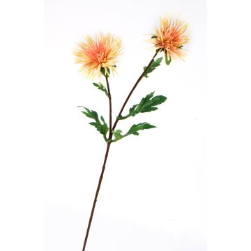 Rama de crisantemo artificial ESTELLE, albaricoque-rosa, 70cm, Ø8-10cm