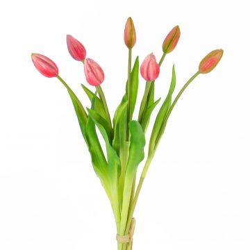Ramo de tulipanes sintético LONA, fucsia-verde, 45cm, Ø20cm