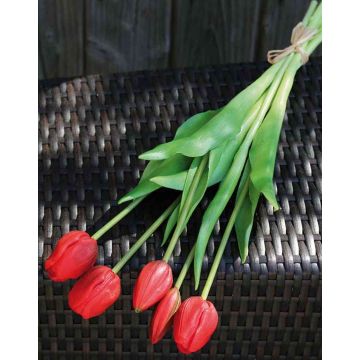 Ramo de tulipanes artificiales LONA, rojo, 45cm, Ø15cm