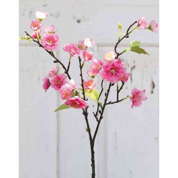 Rama de cerezo artificial SOEY con flores, rosa-fucsia, 45cm