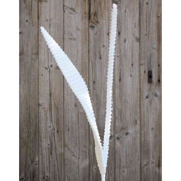 Hojas artificiales de Aloe aristata ALESANDRO, brillo, blanco, 95cm