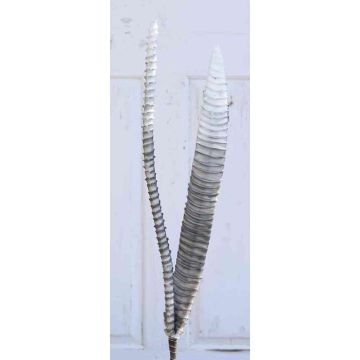 Hojas artificiales de Aloe aristata ALESANDRO, brillo, gris-plata, 95cm