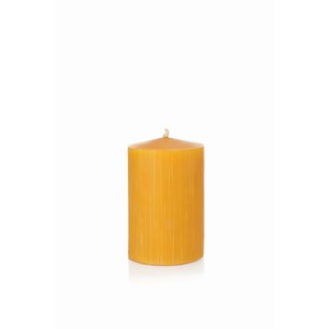 Vela de pilar de cera de abejas BABETTE, amarillo-natural, 12cm, Ø8cm, 72h - Made in Germany Vela de pilar de cera de abejas BABETTE, amarillo-natural, 12cm, Ø8cm, 72h - Made in Germany