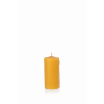 Vela de pilar de cera de abejas BABETTE, amarillo-natural, 10cm, Ø6cm, 43h - Made in Germany Vela de pilar de cera de abejas BABETTE, amarillo-natural, 10cm, Ø6cm, 43h - Made in Germany