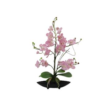 Orquídea Phalaenopsis falsa IVIE cuenco decorativo, espacios semiprotegidos rosa, 50cm, Ø7-9cm