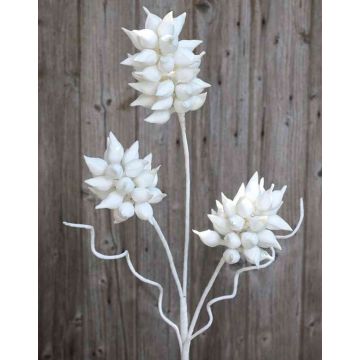 Rama artificial de paulonia imperial BERNADETTE, flores, blanco, 100cm, Ø9cm