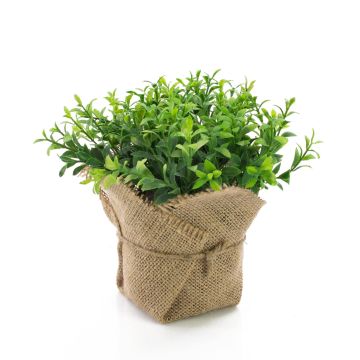 Berro de jardín artificial VITUS, saco de yute, verde, 17cm, Ø18cm