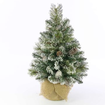 Árbol Navidad sintético RIGA, piñas, saco yute, blanco, 90cm, Ø50cm Árbol Navidad sintético RIGA, piñas, saco yute, blanco, 90cm, Ø50cm