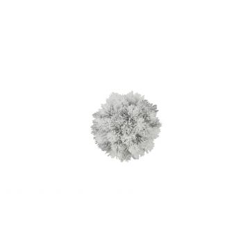 Bola de pino de plástico ALESSIA, nevado, blanco, Ø15cm