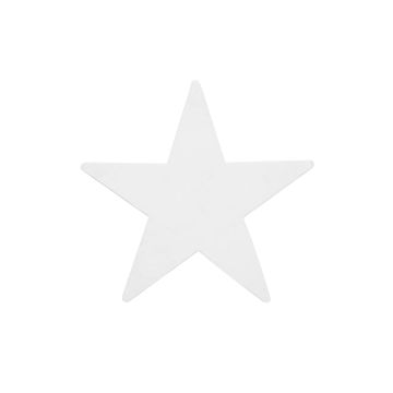 Silhueta decorativa navideña estrella AGENA, blanco, 58 cm