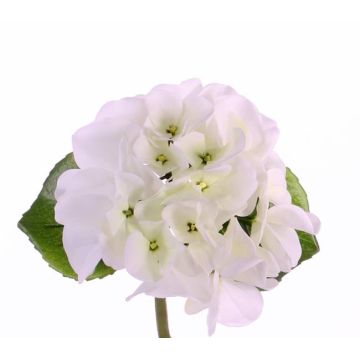 Mini hortensia artificial CHIDORI, blanco-verde, 30cm, Ø13cm