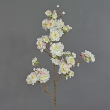 Rama de cerezo artificial RUKIA, con flores, blanco, 90cm