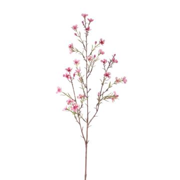 Rama de flor de cera artificial NIANG, rosa-fucsia, 80cm, Ø2-3cm