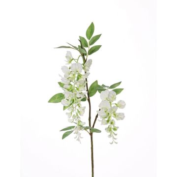 Rama de wisteria artificial NEZUMI, con flores, blanco, 105cm