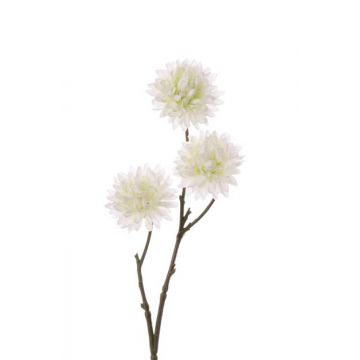Rama de crisantemo artificial YNEZ, blanco, 35cm, Ø4cm