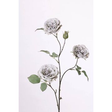 Rama de rosas sintéticas GITTI, verde claro-gris, 80cm, Ø10cm