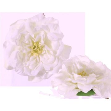 Rosa de imitación SASKIA, flotante, crema, 5cm, Ø15cm