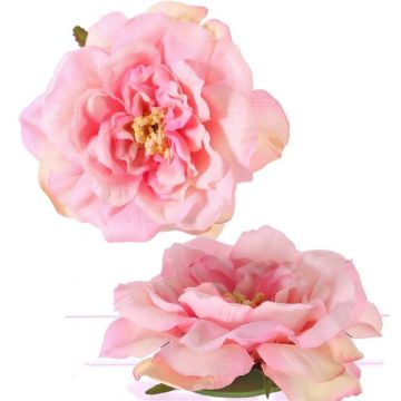 Rosa de imitación SASKIA, flotante, rosa, 5cm, Ø15cm