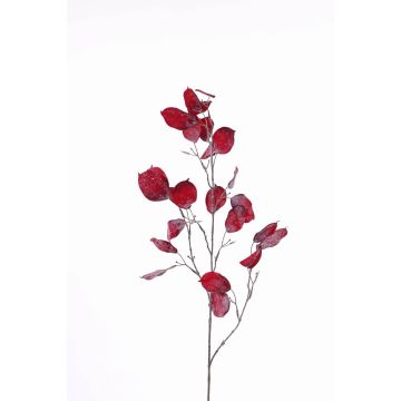 Rama de planta de la plata artificial TROND, helada, rojo, 105cm