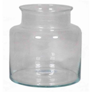 Jarrón de cristal KARIN OCEAN, transparente, 19cm, Ø19cm