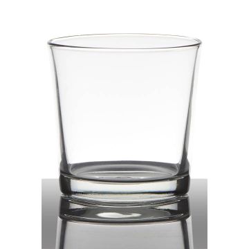 Jarrón de cristal para velas ALENA, transparente, 13cm, Ø13cm