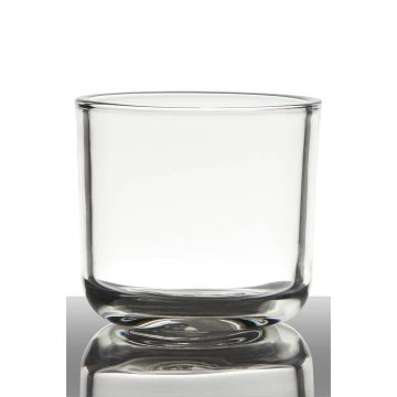 Portavelas de cristal NICK, transparente, 13cm, Ø14cm