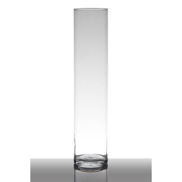 Jarrón de cristal SANYA EARTH, cilindro, transparente, 40cm, Ø9cm