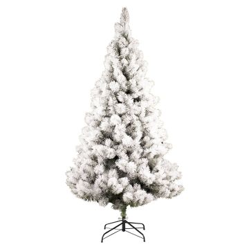 Árbol Navidad artificial APPENZELL SPEED, nevado, blanco, 210cm, Ø110cm