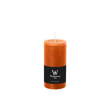 Vela cilíndrica para farolillo AURORA, naranja, 12cm, Ø5,8cm, 42h - Made in Germany Vela cilíndrica para farolillo AURORA, naranja, 12cm, Ø5,8cm, 42h - Made in Germany