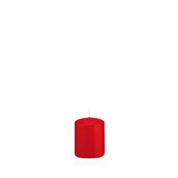 Vela de farol MAEVA, pilar, rojo, 6cm, Ø5cm, 14h - Made in Germany