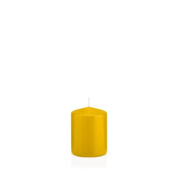 Vela de farol MAEVA, pilar, amarillo, 8cm, Ø6cm, 29h - Made in Germany Vela de farol MAEVA, pilar, amarillo, 8cm, Ø6cm, 29h - Made in Germany