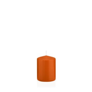 Vela de farol MAEVA, pilar, naranja, 8cm, Ø6cm, 29h - Made in Germany Vela de farol MAEVA, pilar, naranja, 8cm, Ø6cm, 29h - Made in Germany