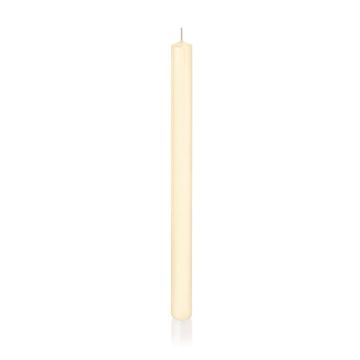 Vela de candelabro TARALEA, crema, 35cm, Ø2,3cm, 18h - Made in Germany