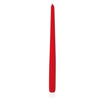 Vela para candelabro PALINA, roja, 40cm, Ø2,5cm, 15,5h - Made in Germany