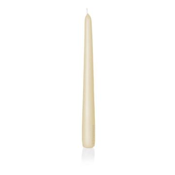 Vela para candelabro PALINA, crema, 25cm, Ø2,5cm, 8h - Made in Germany
