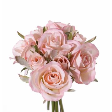 Ramo de rosas artificial ROSILA, rosa, 20cm, Ø15cm