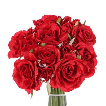 Ramo de rosas artificial ROSILA, rojo, 25cm, Ø20cm