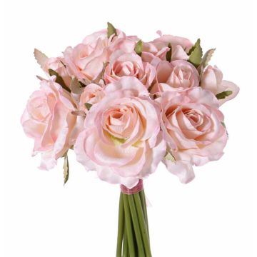 Ramo de rosas artificial ROSILA, rosa, 25cm, Ø20cm