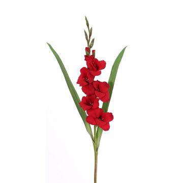 Gladiolo artificial ELEA, rojo, 85cm, Ø3-10cm