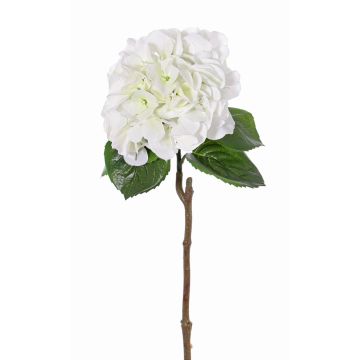 Hortensia de plástico CHIDORI, blanco-verde, 60cm, Ø20cm