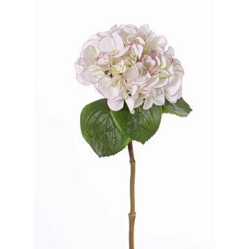 Hortensia de plástico CHIDORI, blanco-violeta, 60cm, Ø20cm