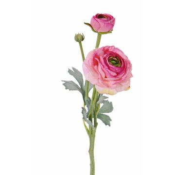 Ranúnculo artificial YAKIRA, rosa, 40cm, Ø4-9cm