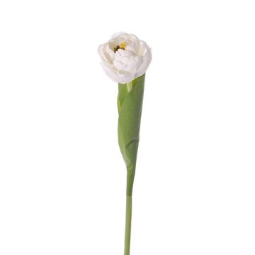 Tulipán artificial ROMANA, blanco, 45cm, Ø6cm