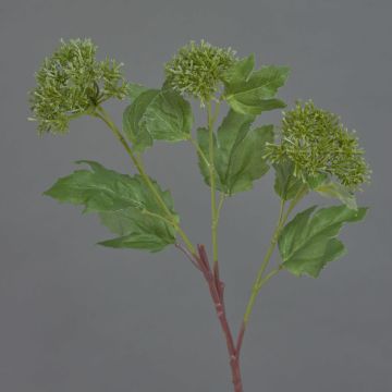 Bola de nieve flor artificial DEMI, verde, 60cm