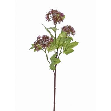 Bola de nieve flor artificial DEMI, marrón púrpura, 60cm