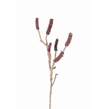 Rama de árbol del cepillo sintética HEMES con frutas, rojo oscuro, 60cm