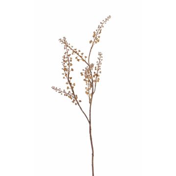 Rama de gaultheria artificial BRONKO con bayas, marrón claro, 70cm