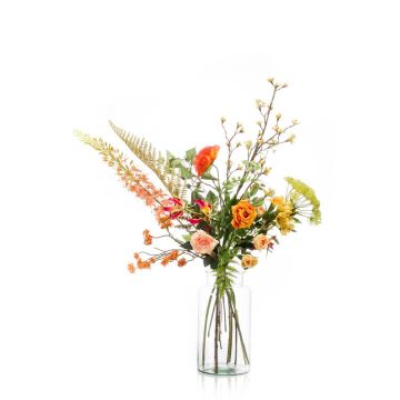 Ramo de flores artificiales FEME, naranja, 110cm, Ø40cm