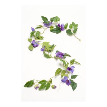Guirnalda de clematis artificial HERA, azul-violeta, 180cm